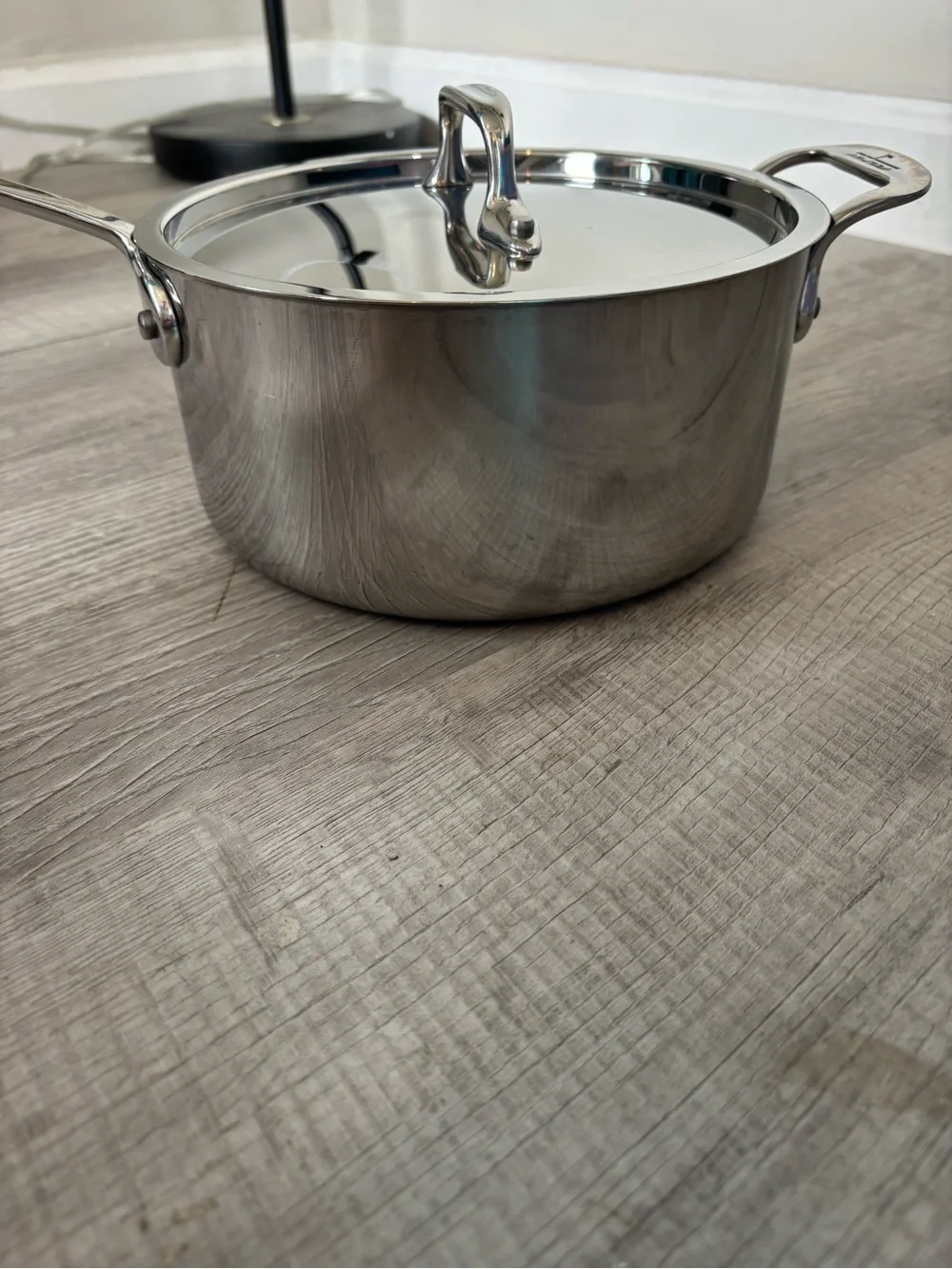 All Clad Stainless Steel Saucepan with Lid